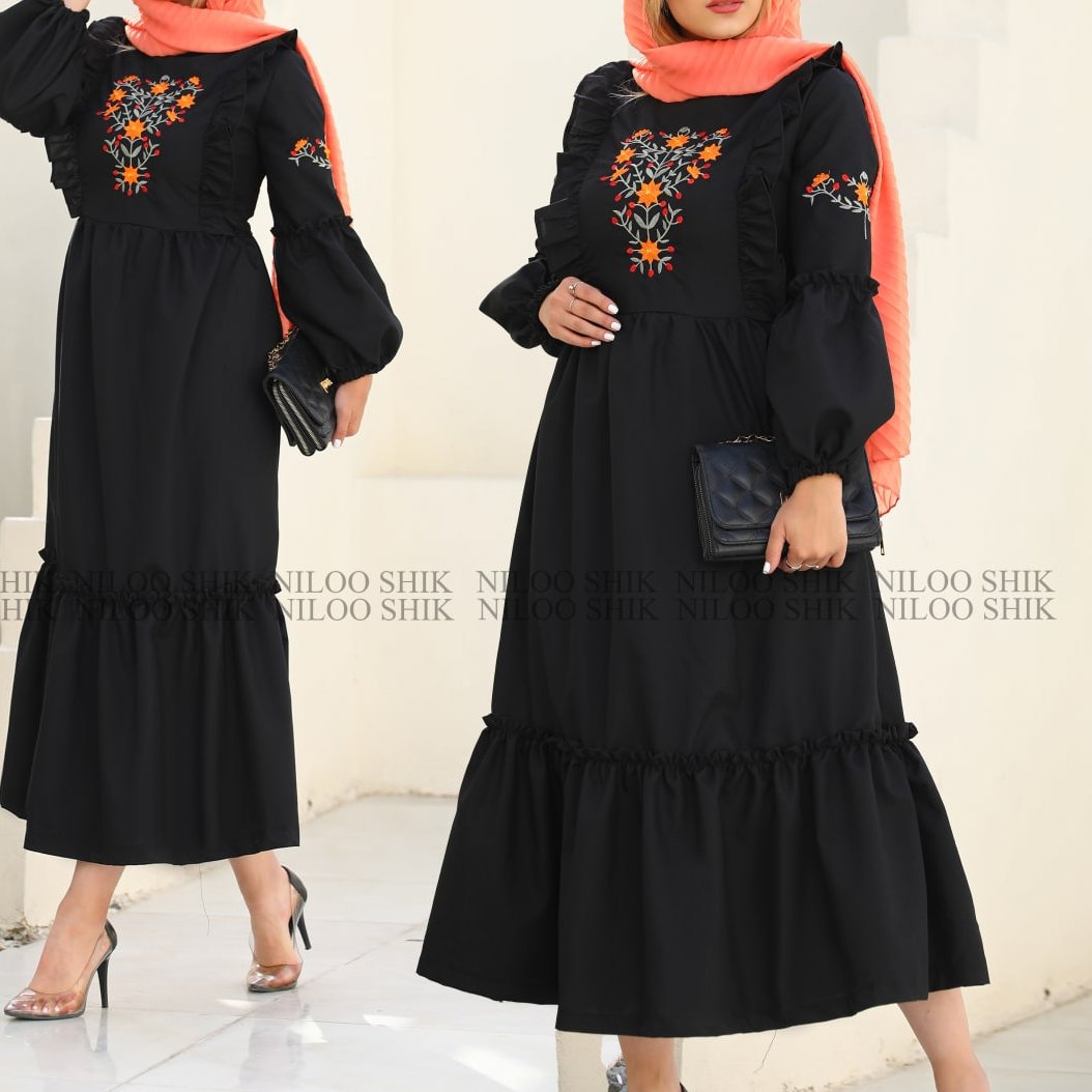 پیراهن طرح سلنا جنس داکرون تا سایز 50 و 48 رنگبندی زیبا و کیفیت فوق العاده