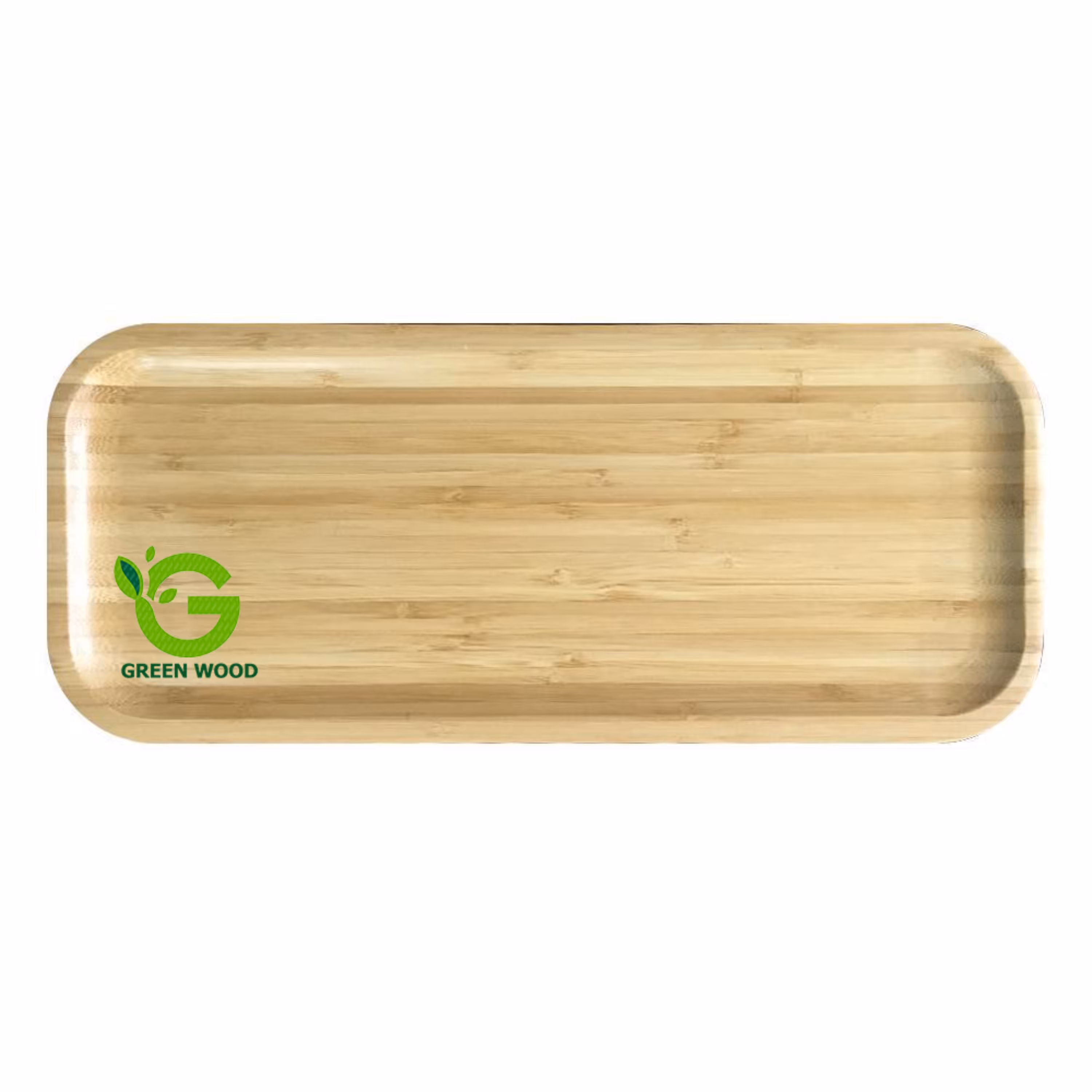 سینی پذیرایی چوبی بامبو کد Gw140701011