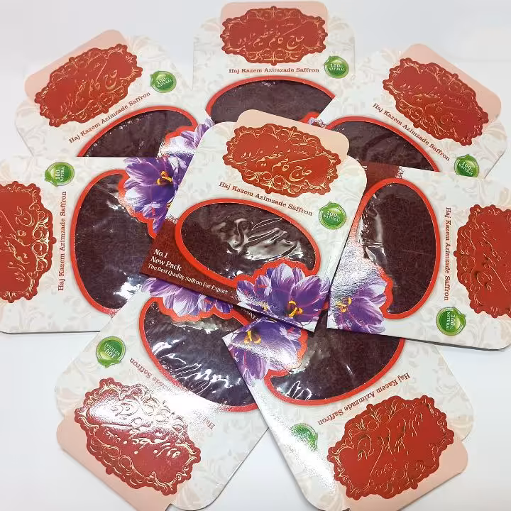 زعفران یک مثقالی حاج کاظم عظیم زاده سر گل اعلا