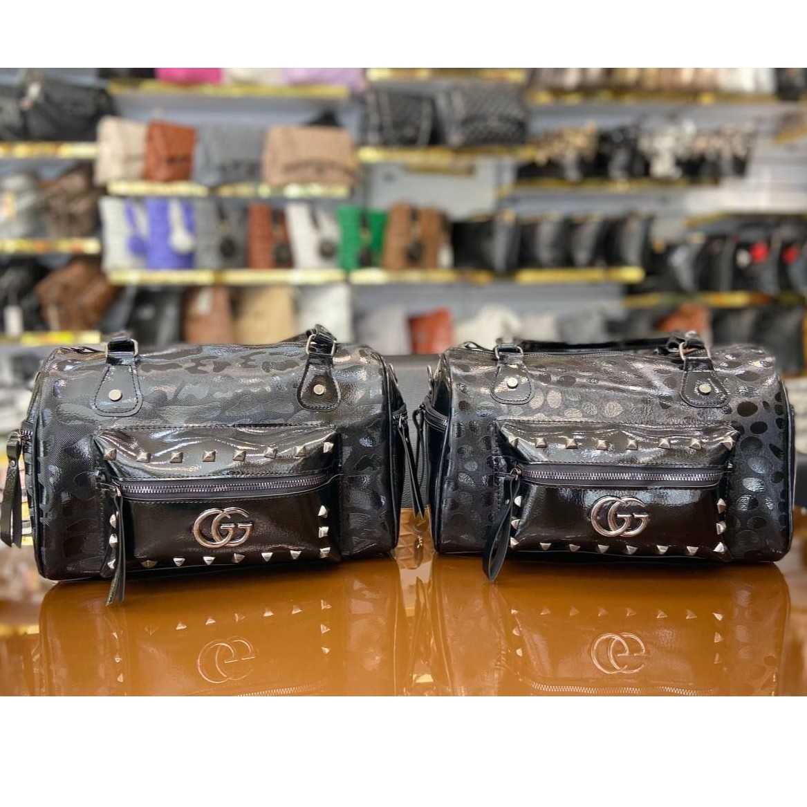 کیف زنانه مشکی طرحدار کد 4846