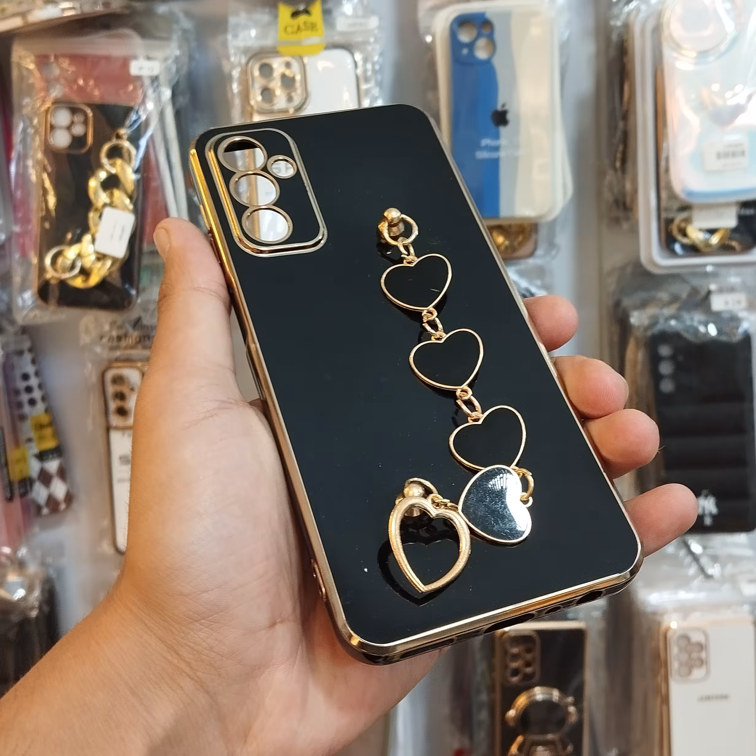 کاور - قاب - گارد مای کیس به همراه آویز قلبی مناسب برای سامسونگ Galaxy M13 (m13) - سامسونگ Galaxy M23 (m23)