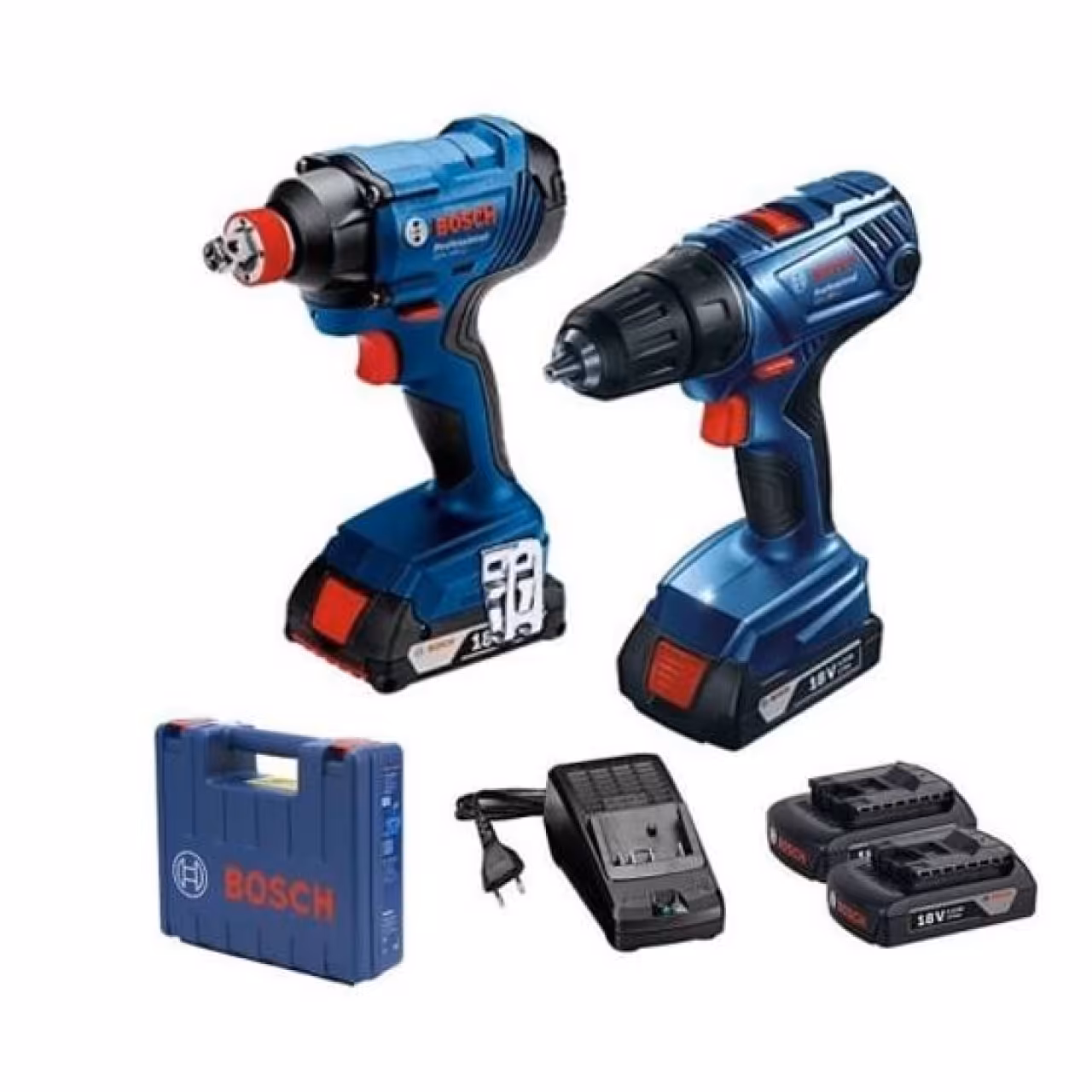 کیت دو دستگاه دریل و بکس شارژی بوش مدل GSR 180-LI   GDX 180-LI