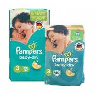 پوشک پمپرز آلمان Pampers حاوی لوسیون، سایز 3 (50 عددی)