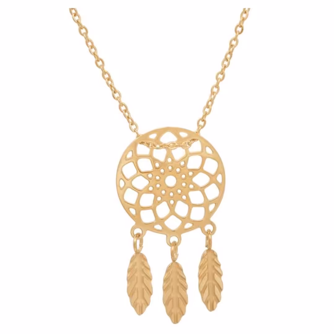 گردنبند دریم کچر استیل تک رنگ نقره ای ارسال رایگان 