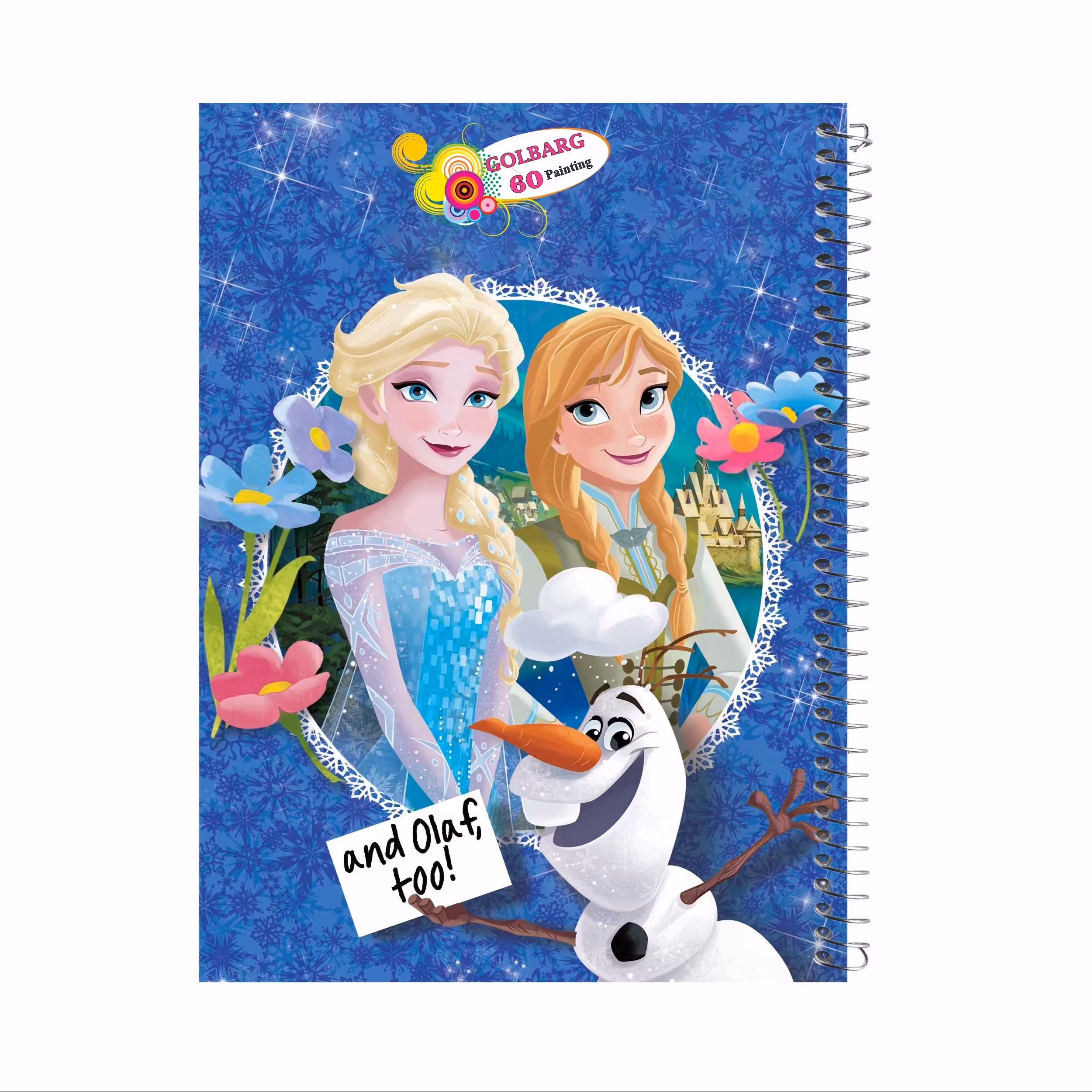 دفتر نقاشی 60 برگ گلبرگ طرح السا و آنا کد 179