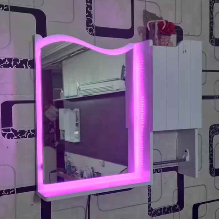 آینه و باکس فومیزه LED دار