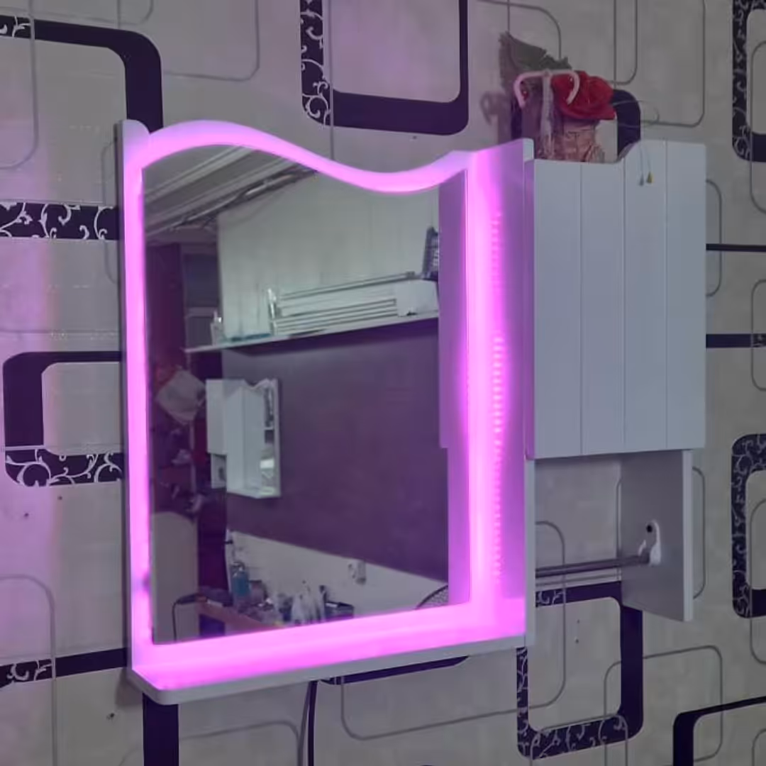 آینه و باکس فومیزه LED دار