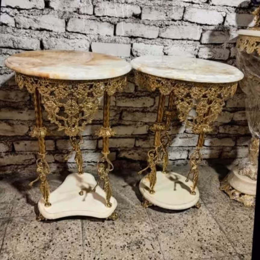 میزخاطره برنز مدل پایه بانو قطر 50