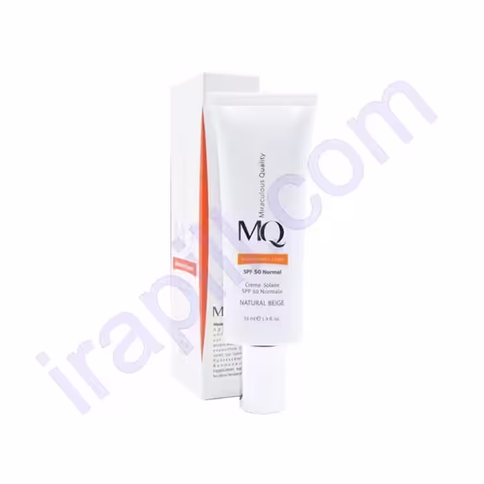 کرم ضد آفتاب نرمال SPF 50 ام کیو MQ حجم 55 میلی لیتر