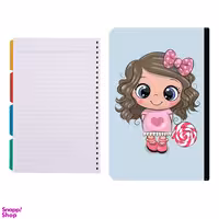 کلاسور طرح دختر و آبنبات کد 322 به همراه کاغذ کلاسور