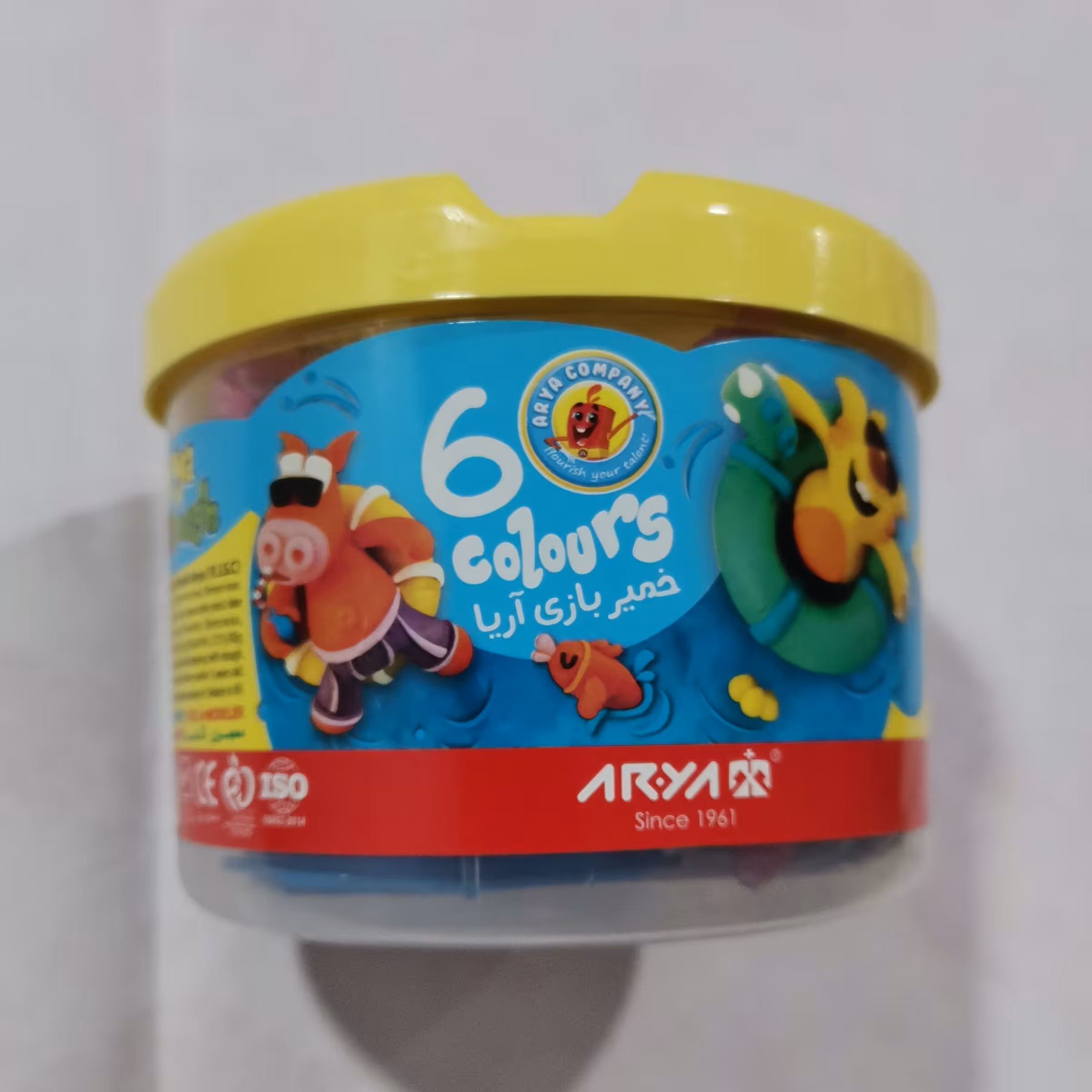 خمیر بازی 6 رنگ آریا