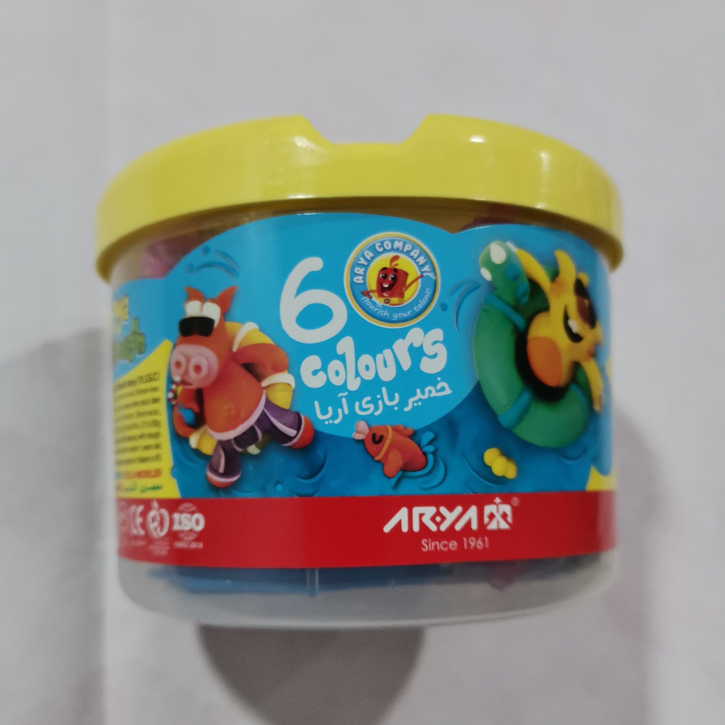 خمیر بازی 6 رنگ آریا