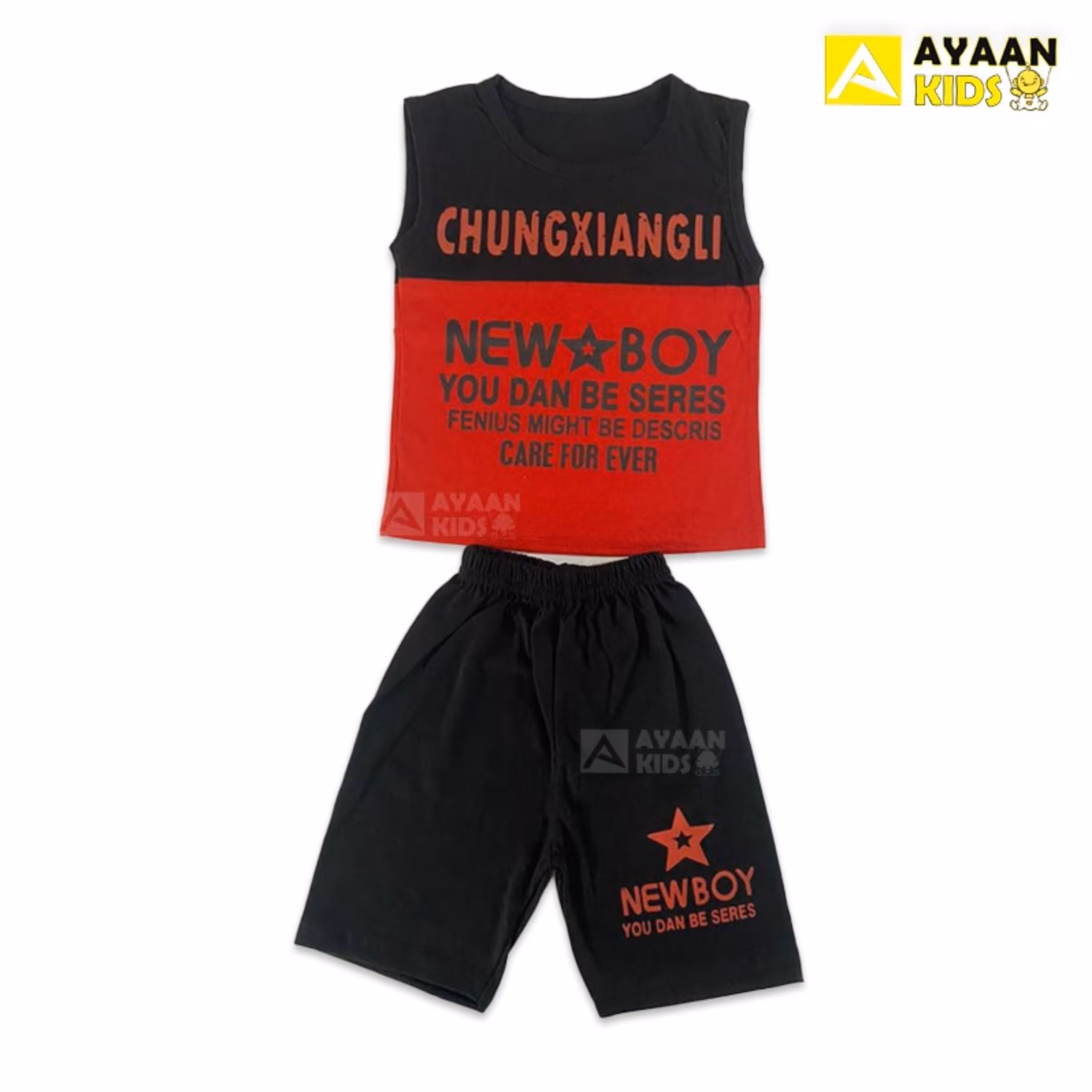 ست تاپ شلوارک پسرانه مدل AK4