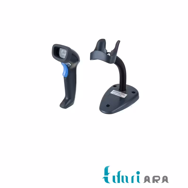 بارکدخوان دیتا لاجیک مدل QD2100 به همراه پایه قابل تنظیم فلزی و کابل USB دو متری اورجینال