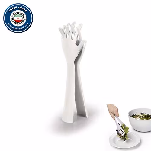 چنگال سالاد خوری طرح دست