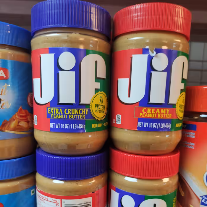 کره بادام زمینی جیف 454 گرم jif ارسال رایگان