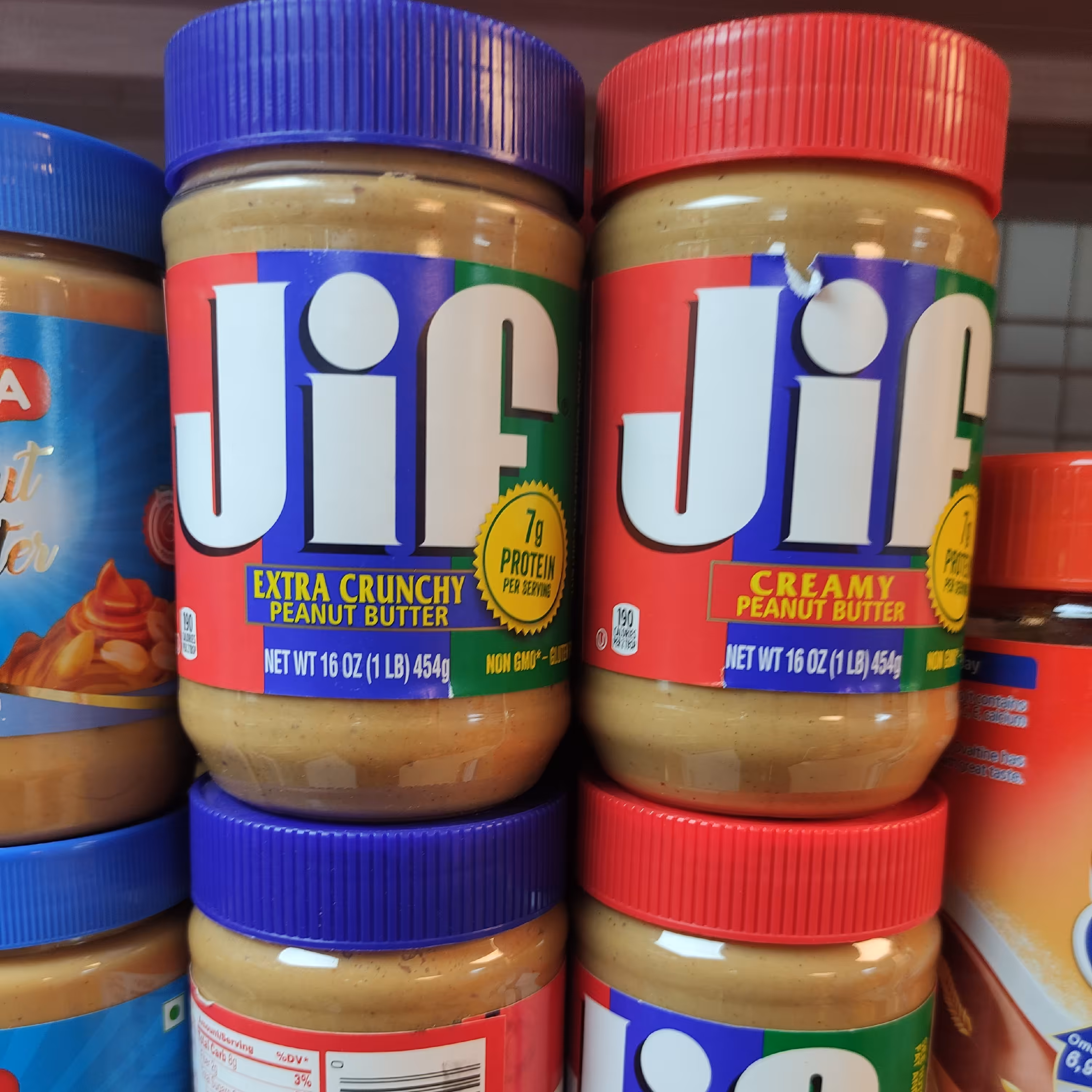 کره بادام زمینی جیف 454 گرم jif ارسال رایگان