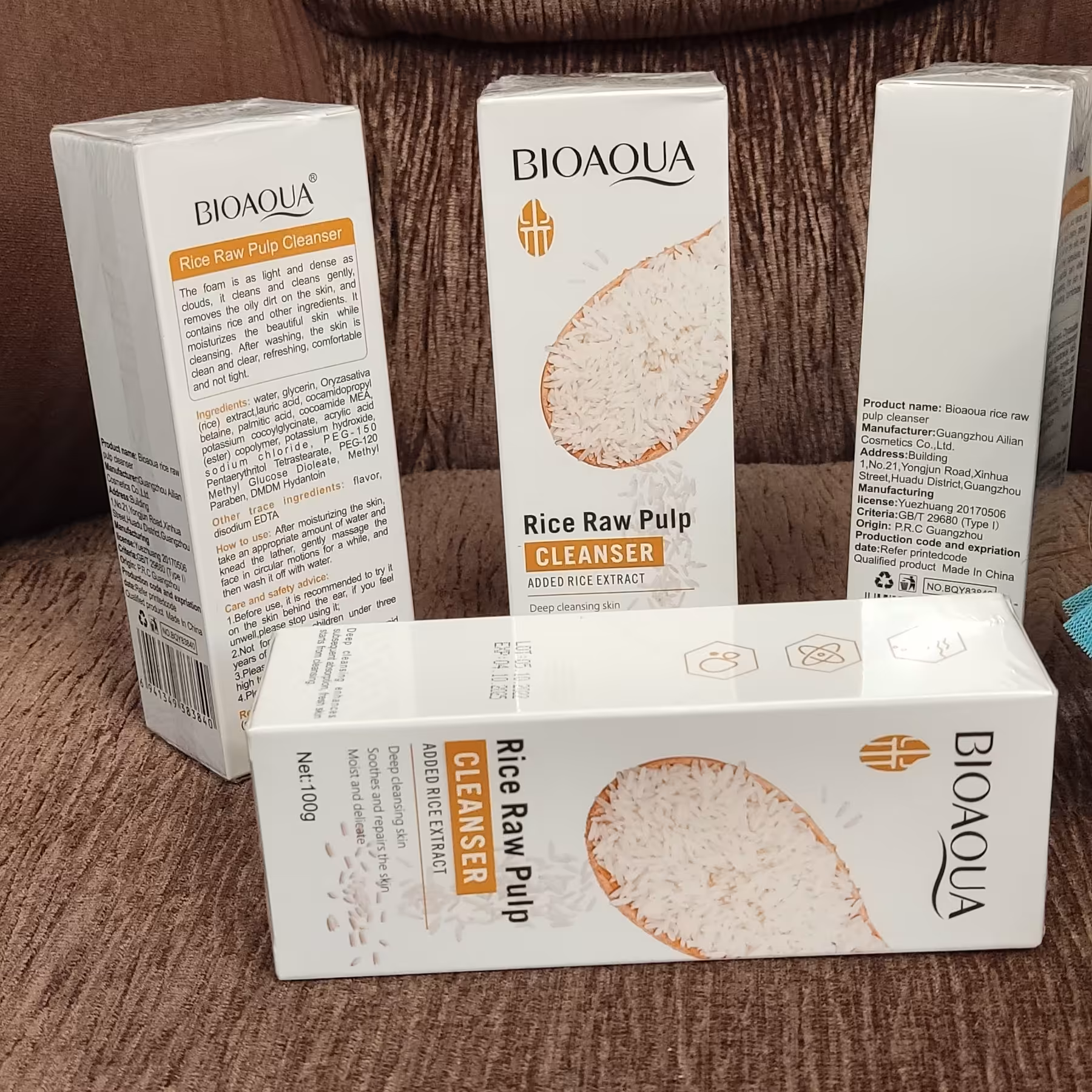 فوم (شستشوی) برنج بیوآکوا (دوازده تایی)