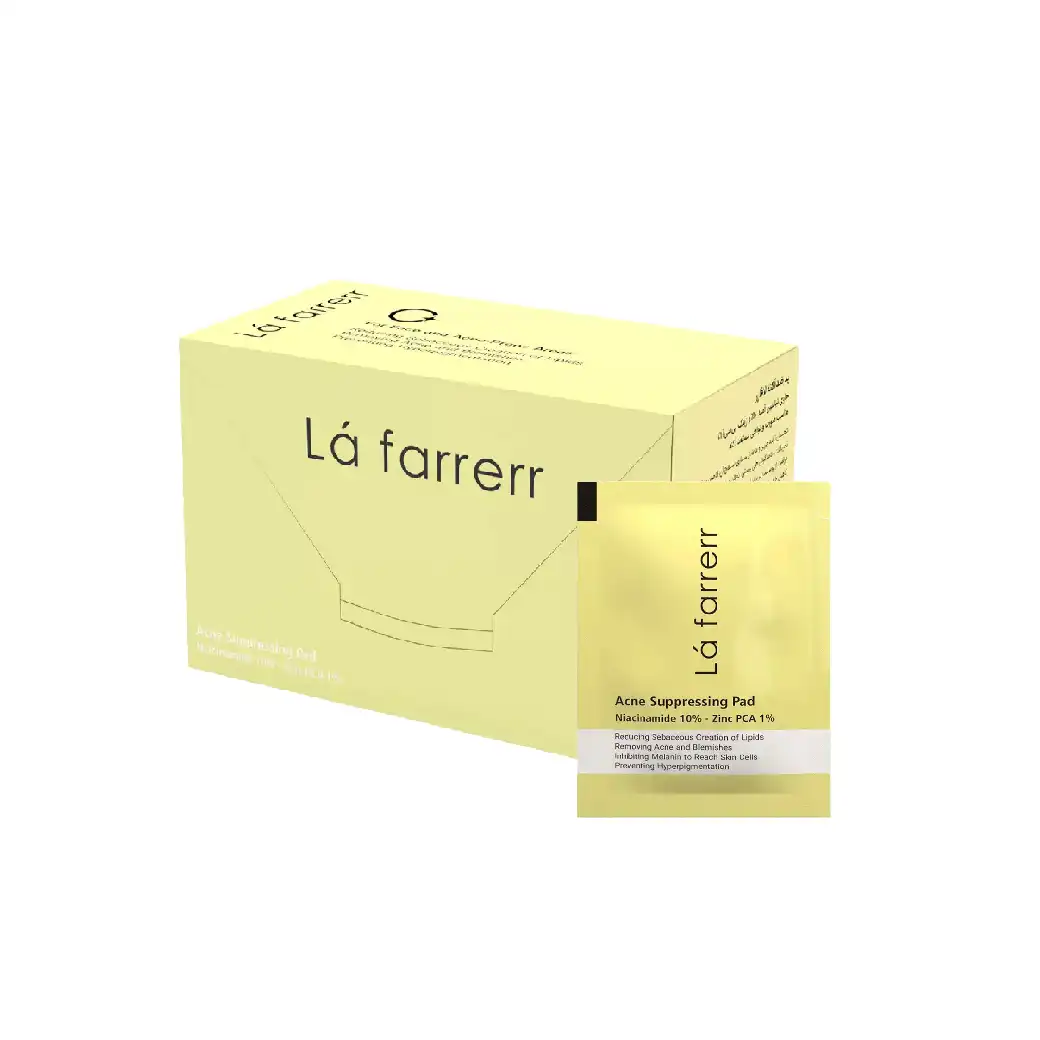 پد ضد آکنه لافارر حاوی Niacinamide 10% Zinc PCA 1% بسته 30 عددی