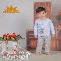دو تکه نی نی سان طرح خرس هندوانه ب دست