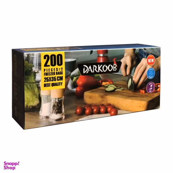 کیسه فریزر دارکوب مدل quality بسته 200 عددی
