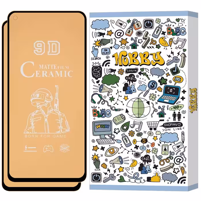 گلس سرامیکی مات مناسب برای گوشی موبایل شیائومی  Redmi Note 9  پک 2 عددی