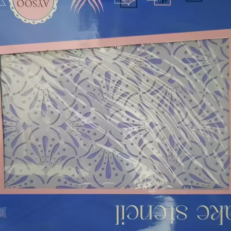 استنسیل حاشیه گل