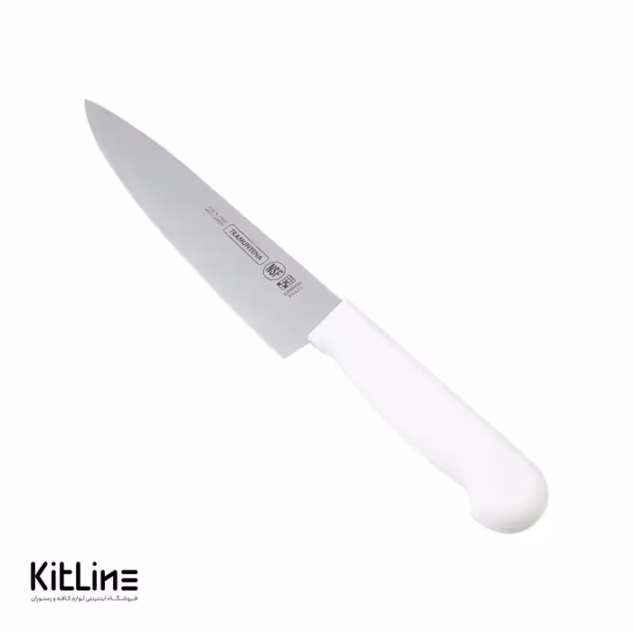 چاقو سرآشپز 20 سانتیمتری بداف دسته سفید (TRAMUNTENA)