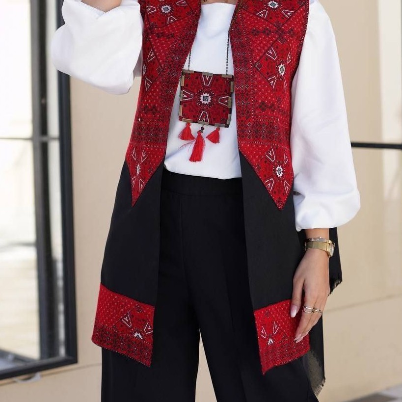مانتو شلوار سه تیکه زنانه خرجکار عیدانه