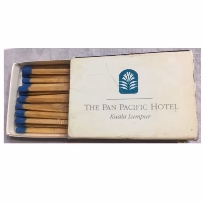 کبریت قدیمی و کلکسیونی هتلی مالزی