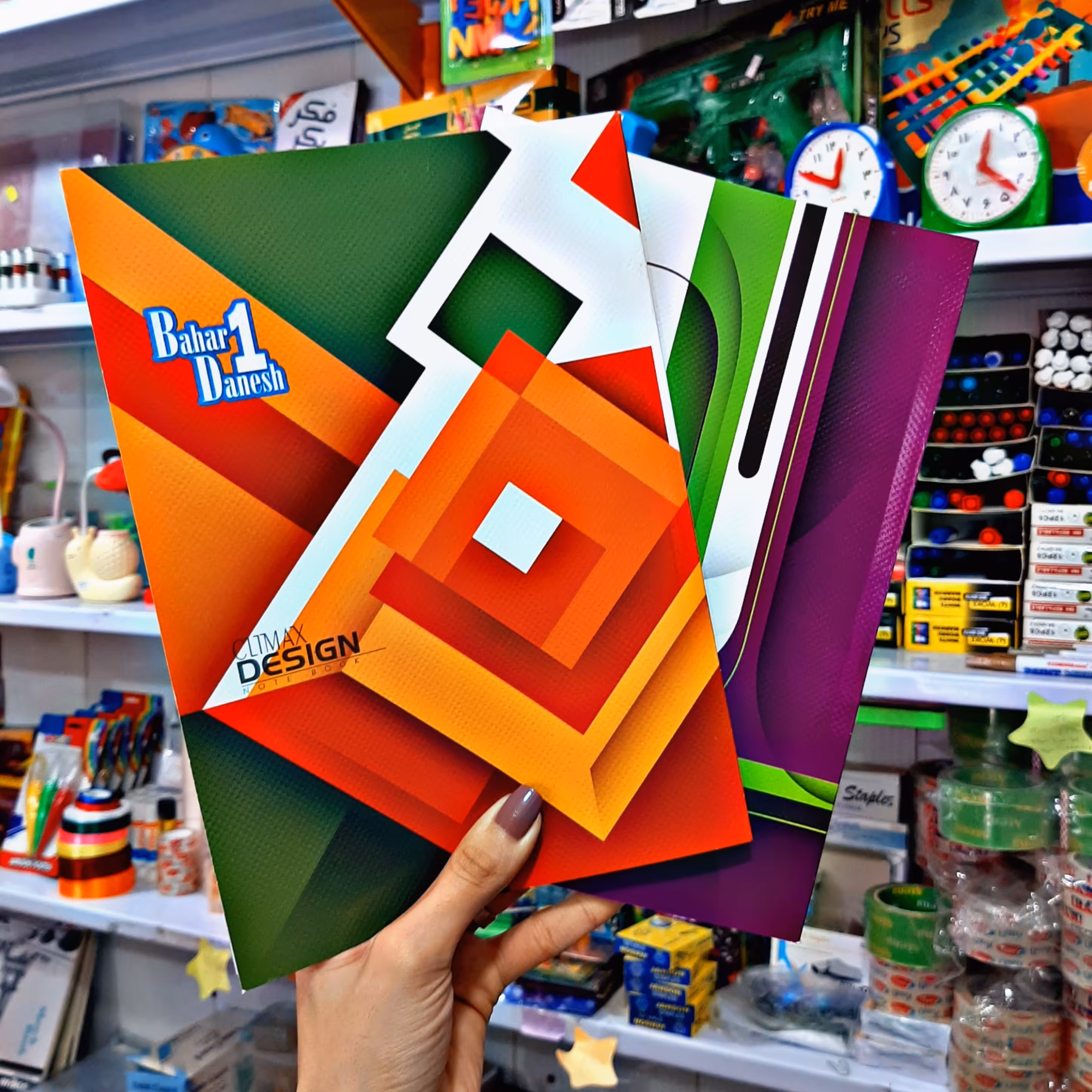 دوعدد دفتر80 برگ در 6 طرح مختلف