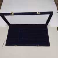 جعبه جیر مخمل مخصوص سنگهای قیمتی ونگین مخصوص نمایشگاه مثل ی ویترین عمل میکنه