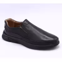 کفش مردانه چرم طبیعی طبی مدل اکو رنگ مشکی