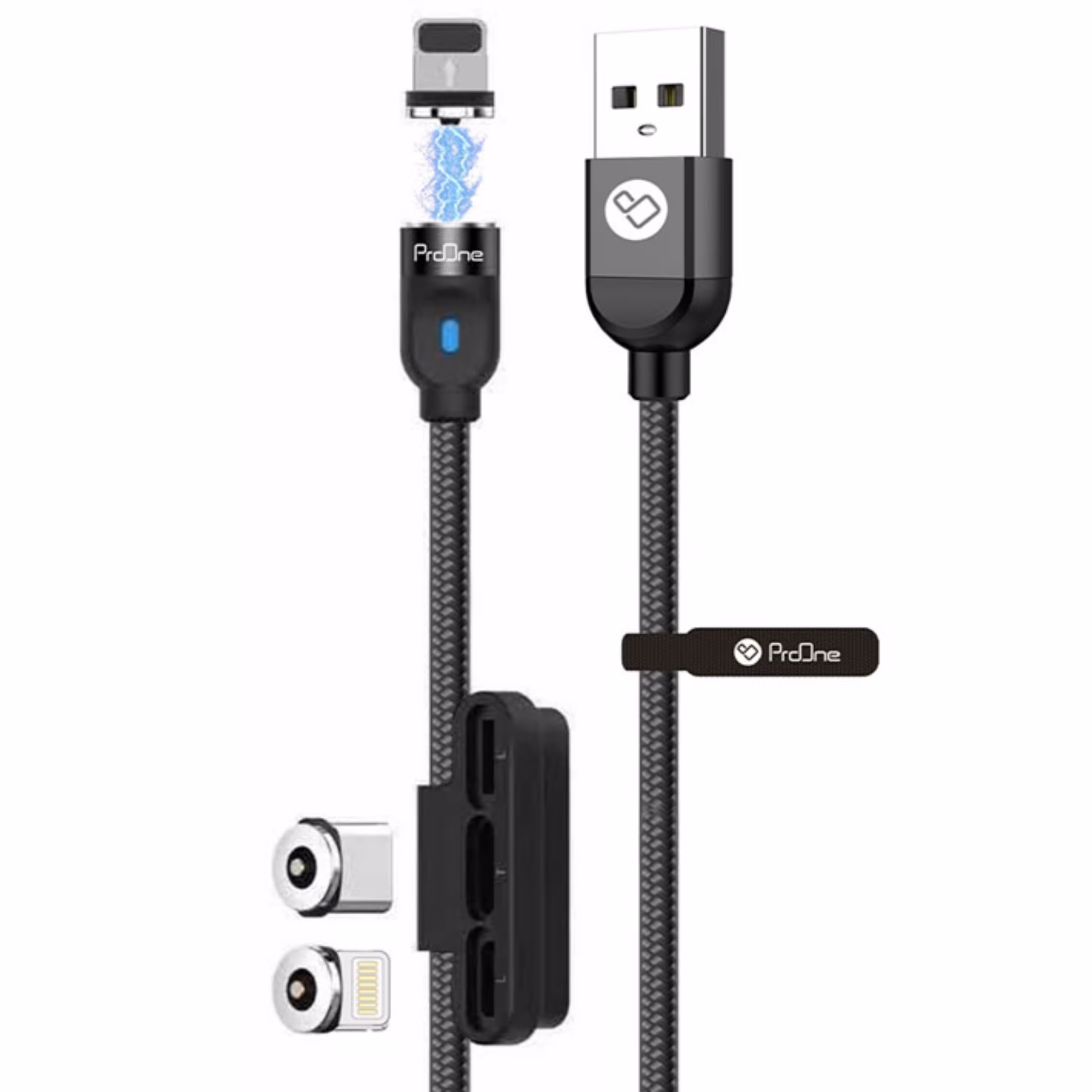 کابل شارژ دو سر Type-c و لایتنینگ پرووان PCC260 با گارانتی  18 ماهه