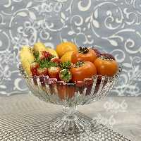 میوه خوری شیشه ای پایه دار برلین