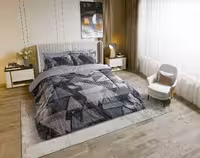 روتختی دونفره مخمل لومانا 6تکه طرح بیسان