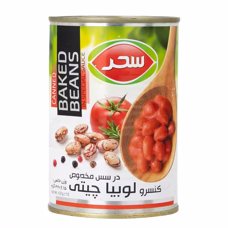 کنسرو لوبیا چیتی در سس مخصوص سحر_خوراک لوبیا چیتی در سس مخصوص سحر