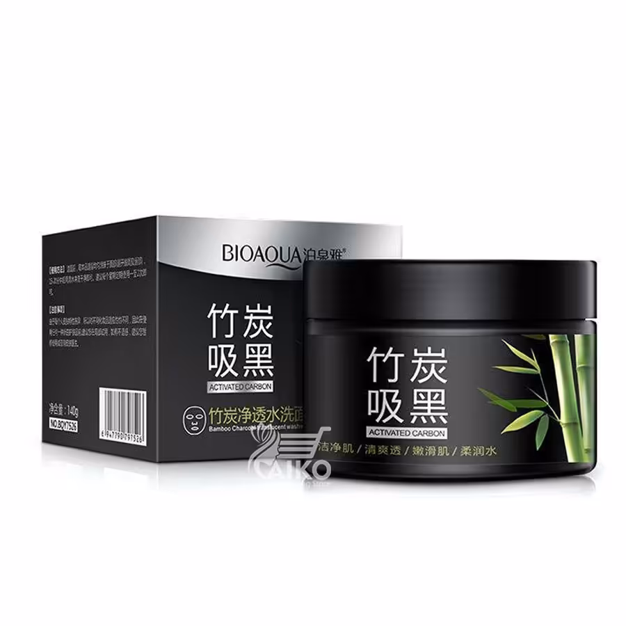 ماسک زغال کربن فعال بامبو بیوآکوا BIOAQUA