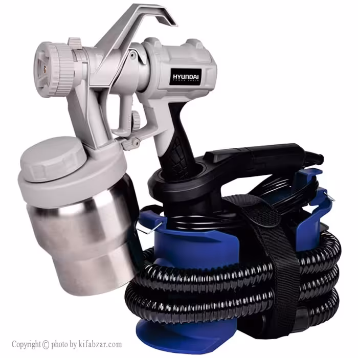پیستوله رنگ پاش برقی هیوندای مدل HP9012 کاسه فلزی