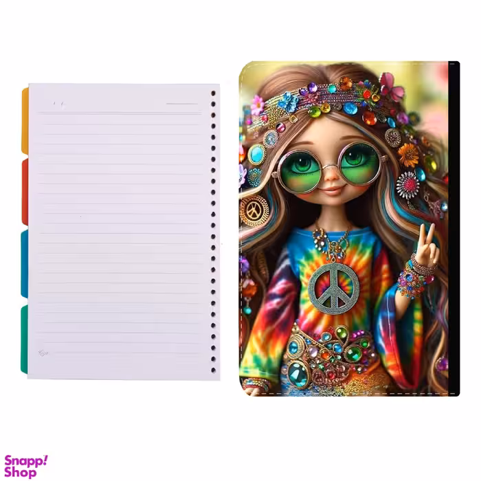 کلاسور طرح دختر کد 821 به همراه کاغذ کلاسور