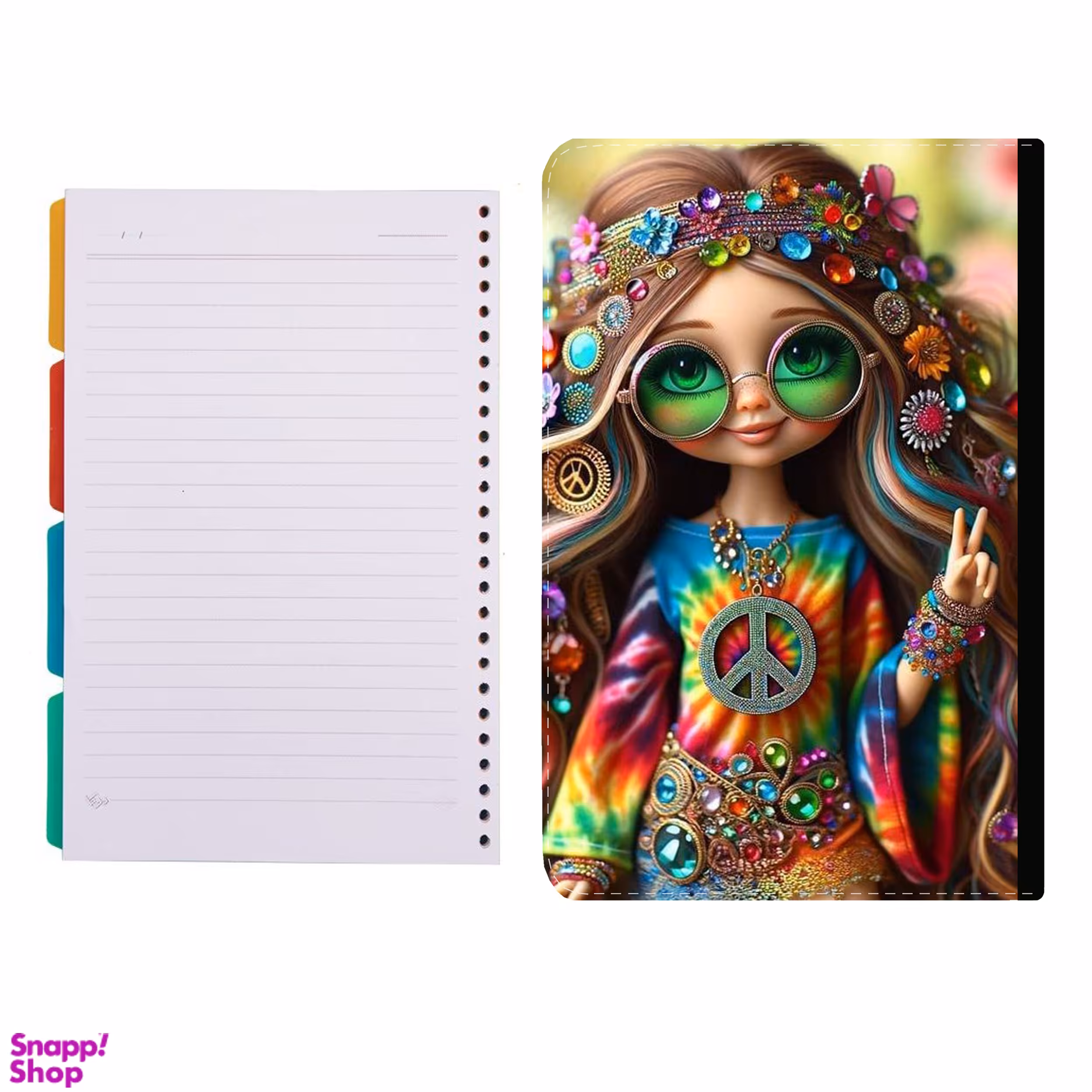 کلاسور طرح دختر کد 821 به همراه کاغذ کلاسور