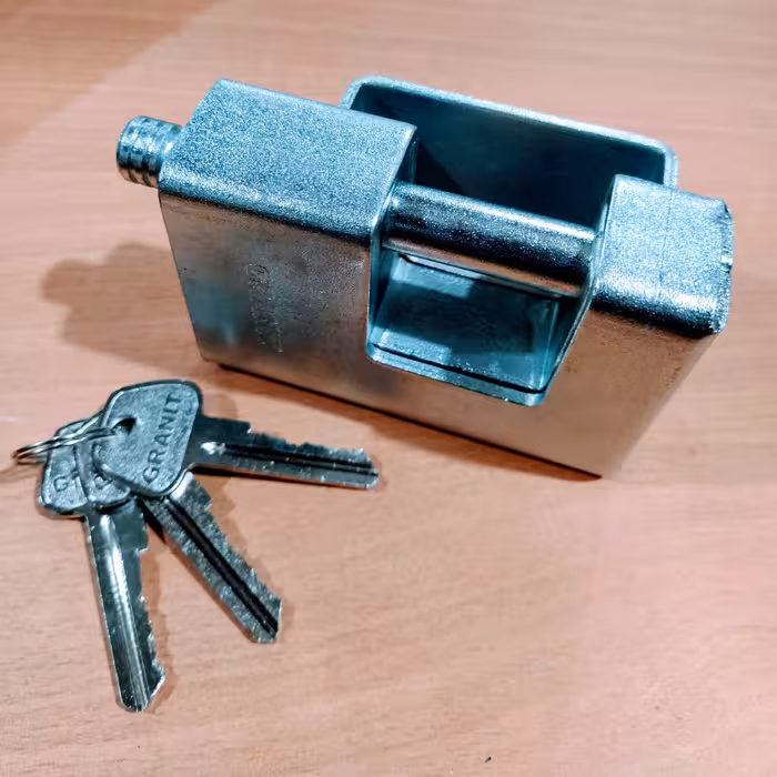 قفل کتابی 100 گرانیت حفاظ دار کلید دو شیار