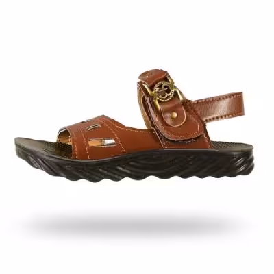 صندل بچگانه مدل کسری 102 شهپر (رنگ گردویی)