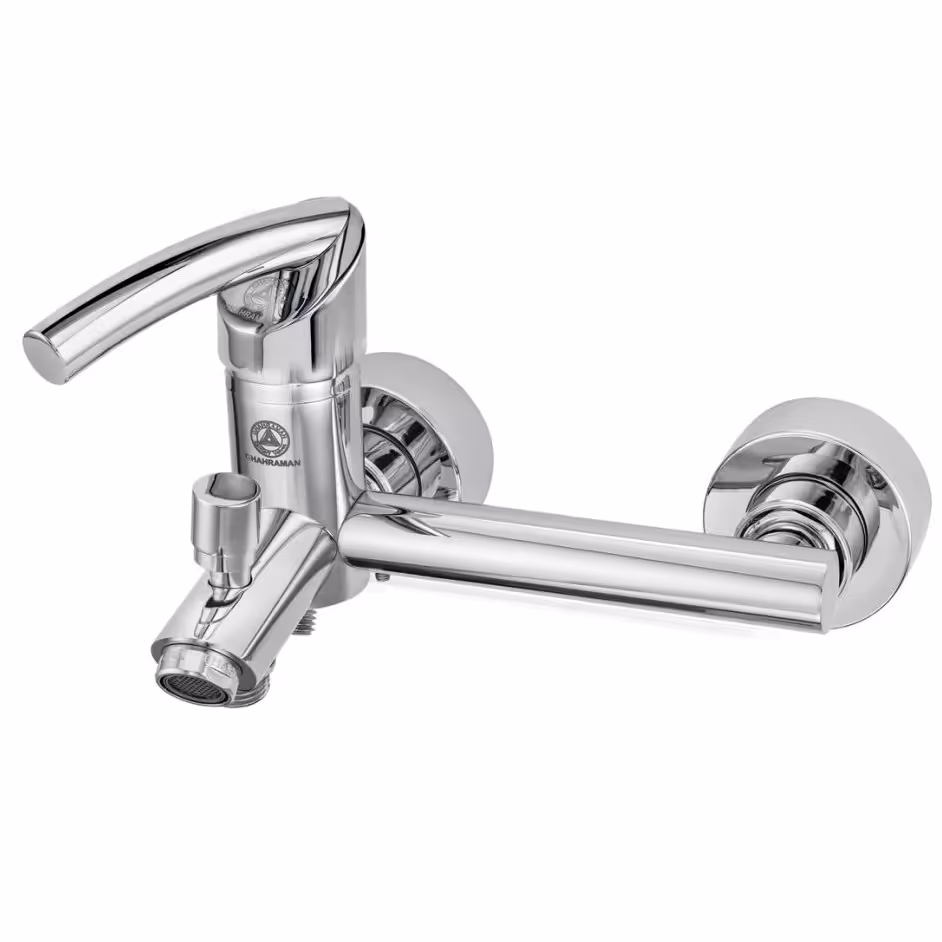 شیر حمام قهرمان مدل تنسو رویال کروم (هزینه ارسال پس کرایه است)
