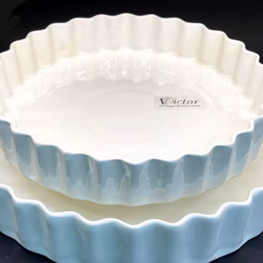 تابه تارت گرد جنس چینی سایز کوچک 25 سانت