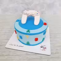 کیک ایکس باکس کیک خانگی وانیلا 