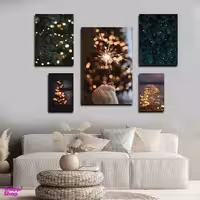 تابلو شاسی بکلیت طرح مدرن فشفشه و ریسه مدل SH-1660 مجموعه 5 عددی