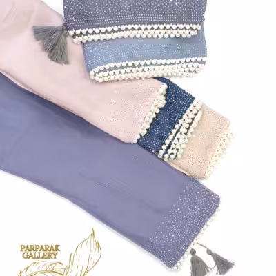 شال مروارید نگین دار