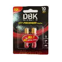 باتری نیم قلمی دی بی کی بسته 2 عددی DBK Ultra PREMIUM Alkaline AAA LR03 Battery 2-pack