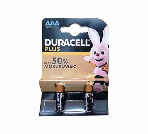 باتری نیم قلمی آلکالاین دوراسل مدل Plus Power Duralock بسته 2 عددی